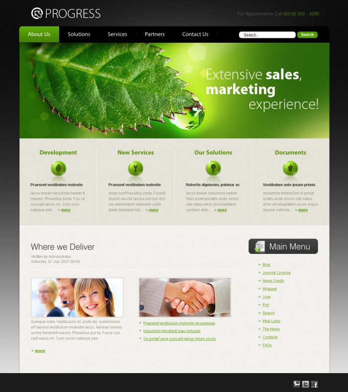 Создание сайта для учебного центра "Advanced Training" (1)