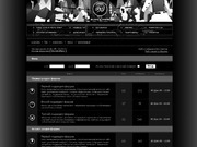 Верстка темы для phpBB. Сайт ночного клуба "Black&White"